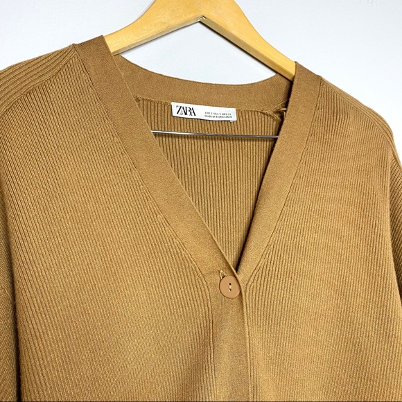 Zara Ribbed Cardigan with buttons Details - Picture 8 of 10